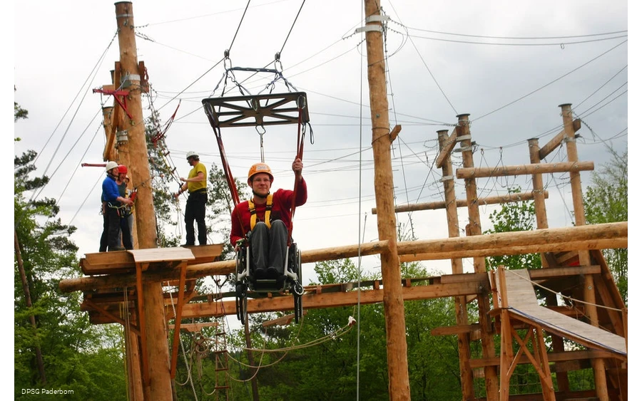 Hochseilgarten barrierefrei