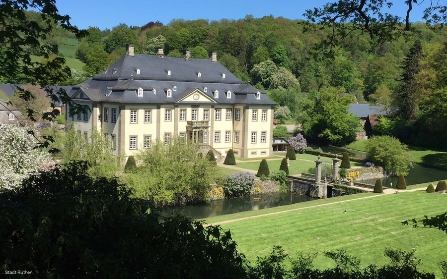 Barockschloss Körtlinghausen auf dem Pilgerweg
